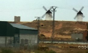 Old windmills in La Mancha 